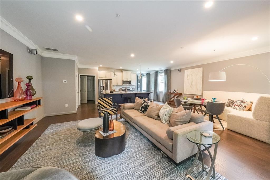 1024 Rohner Way Smyrna, GA 30080 - Photo 5 of 17 a living room with furniture and a wooden floor