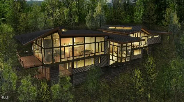 a view of building with yard and staircase