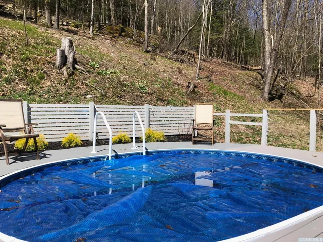 a view of outdoor space with seating area