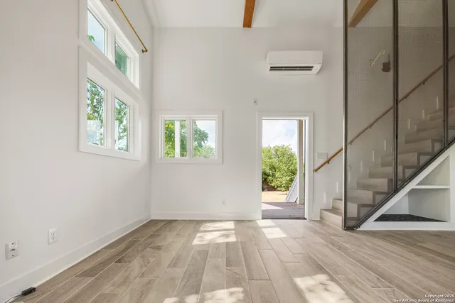 a view of a black gate