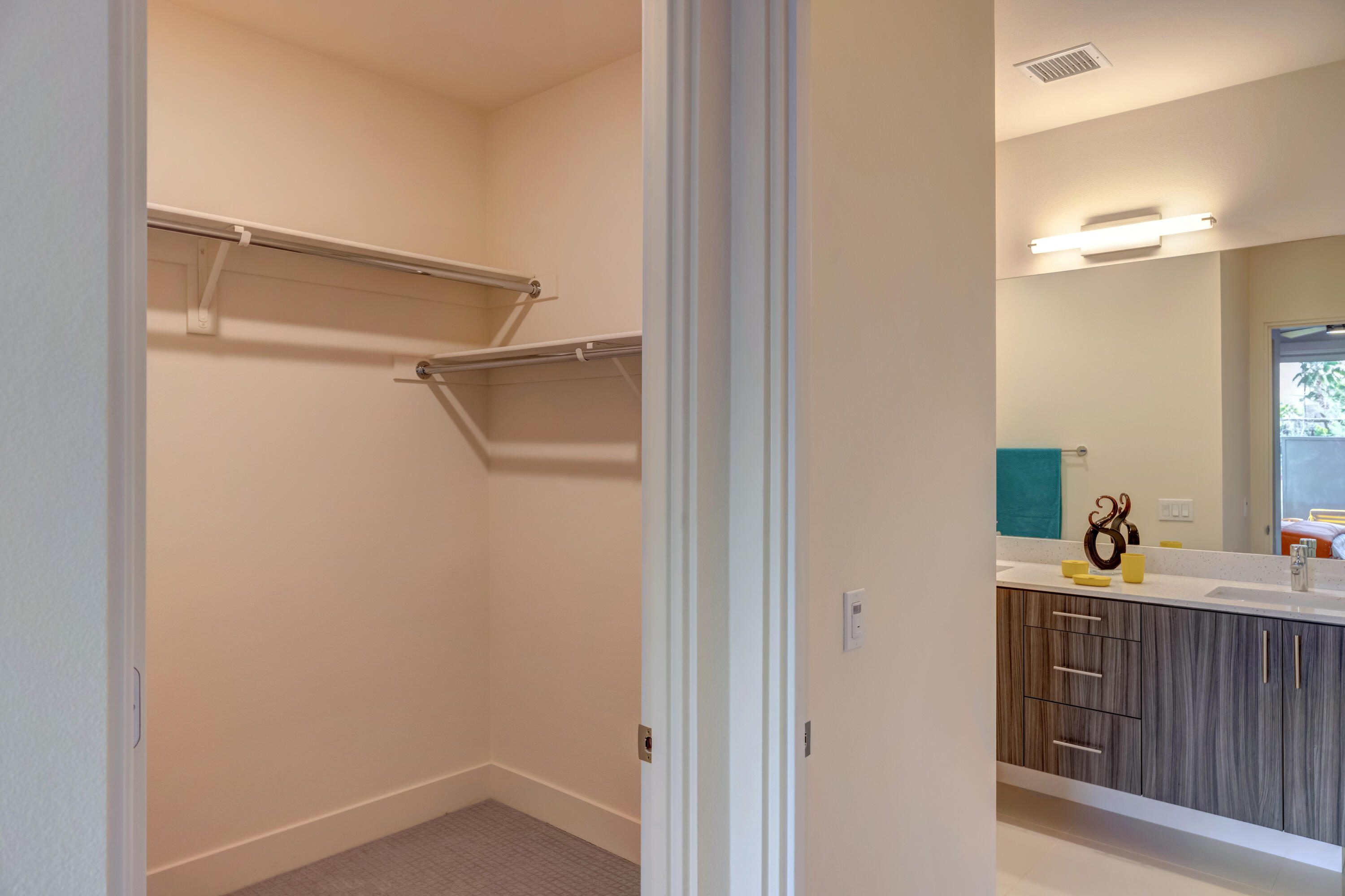 161 The River Palm Springs, CA 92262 - Photo 29 of 46 a bathroom with a sink and a mirror