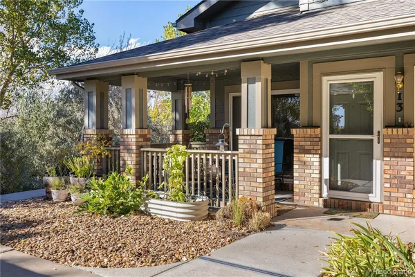 front view of a house with a porch