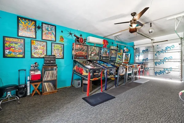 a view of a storage in a room