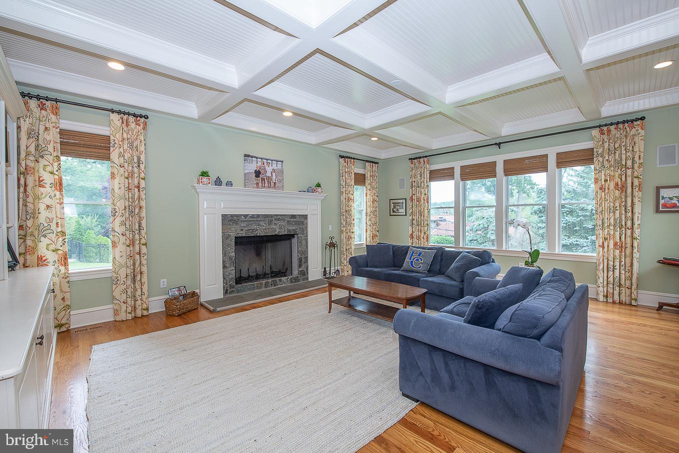 565 Huston Road Wayne, PA 19087 - Photo 12 of 28 Family Room with wood Fireplace
