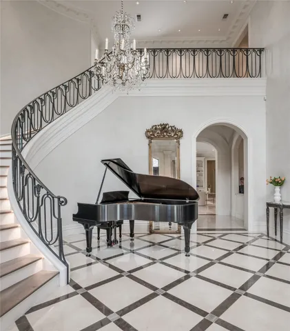 a view of entryway and hall with dining room