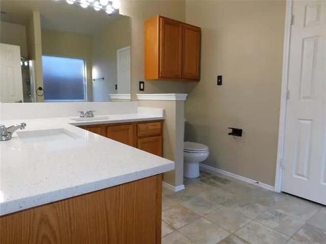 a bathroom with a sink and a toilet