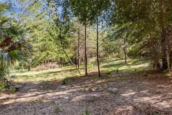 a view of an outdoor space and a mountain view