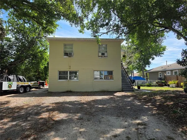 a view of a house with a outdoor space