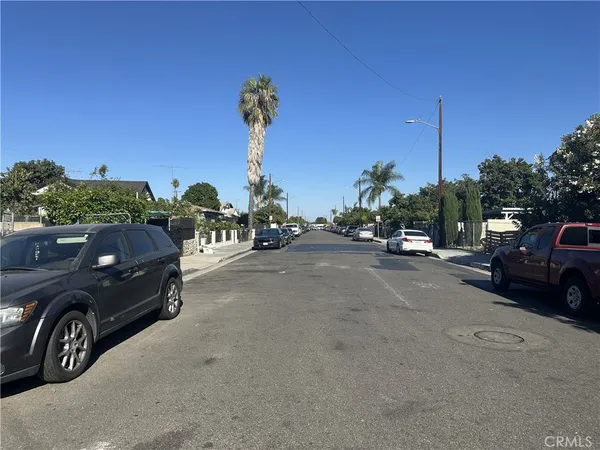 a car parked on the side of a street