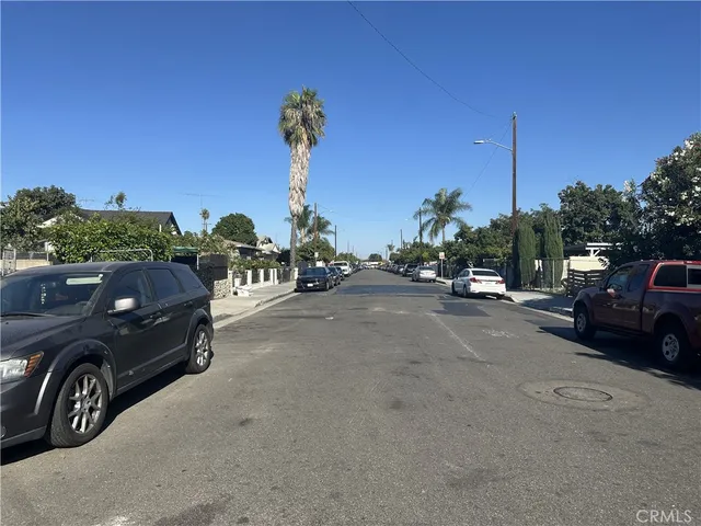 a car parked on the side of a street