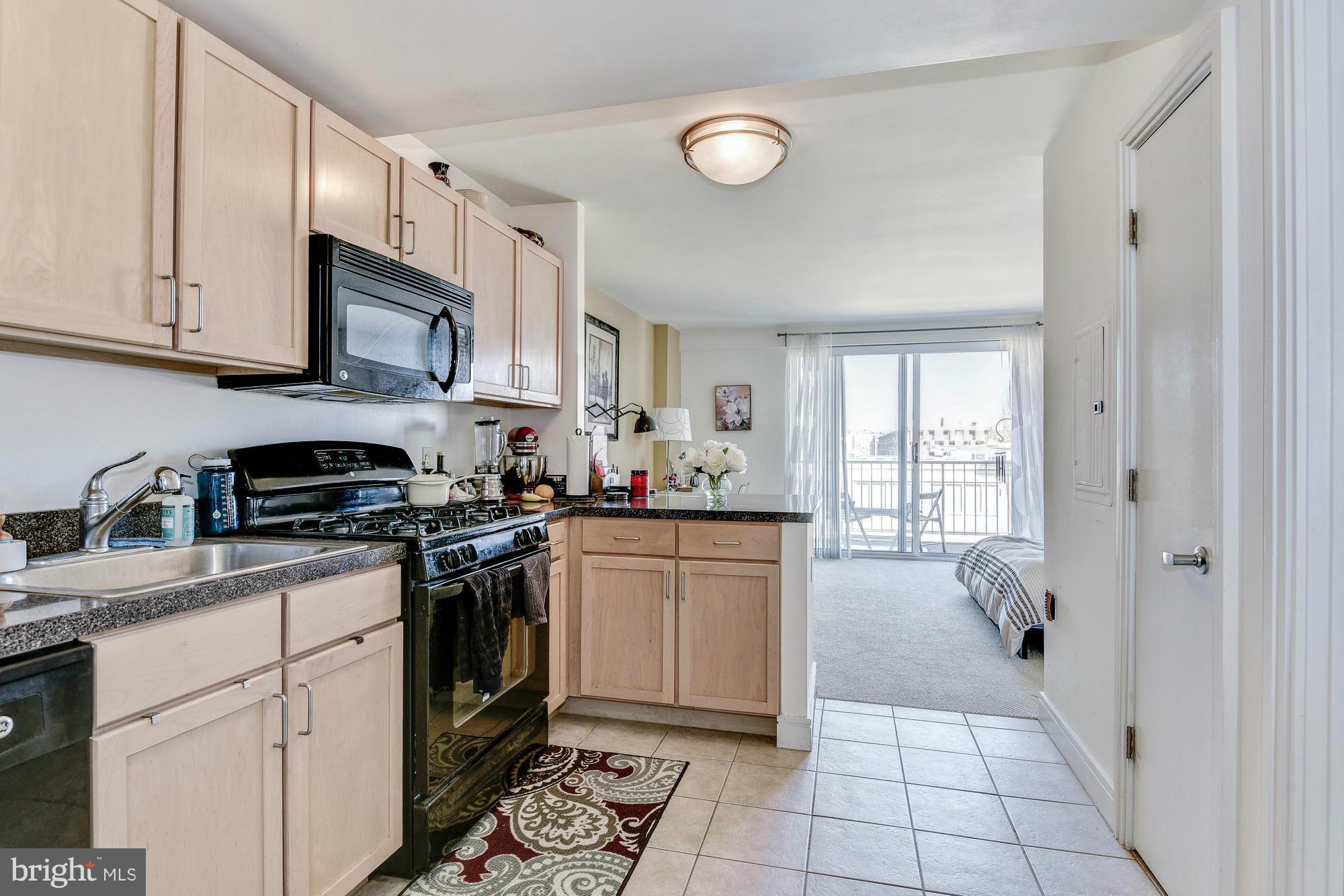 800 4th Street Southwest, Unit S615 Washington, DC 20024 - Photo 3 of 28 a kitchen with a sink cabinets and window