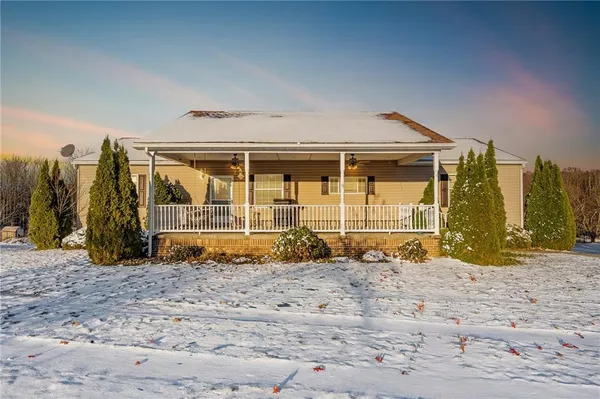 a front view of a house