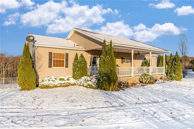 a backyard of a house