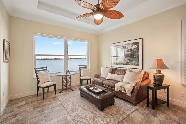 a view of a swimming pool with a lounge chair