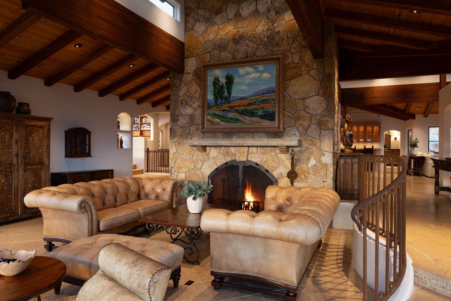 31453 Highway 1 Carmel, CA 93923 - Photo 10 of 58 a living room with furniture and a fireplace