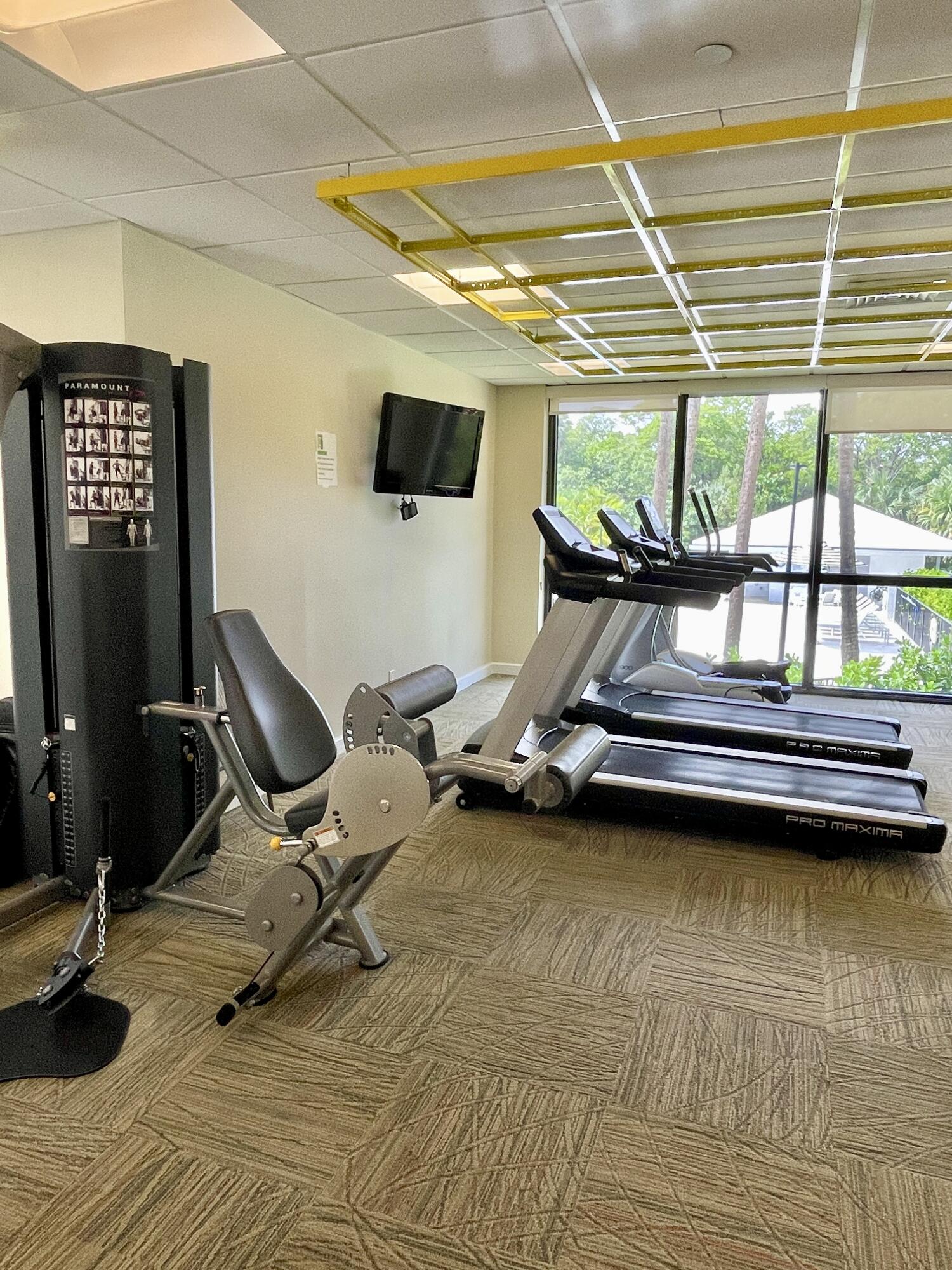 2001 North Ocean Boulevard, Unit 301 Boca Raton, FL 33431 - Photo 29 of 41 a view of a room with gym equipment