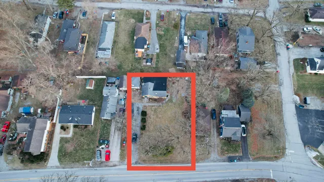 a bird view of a house