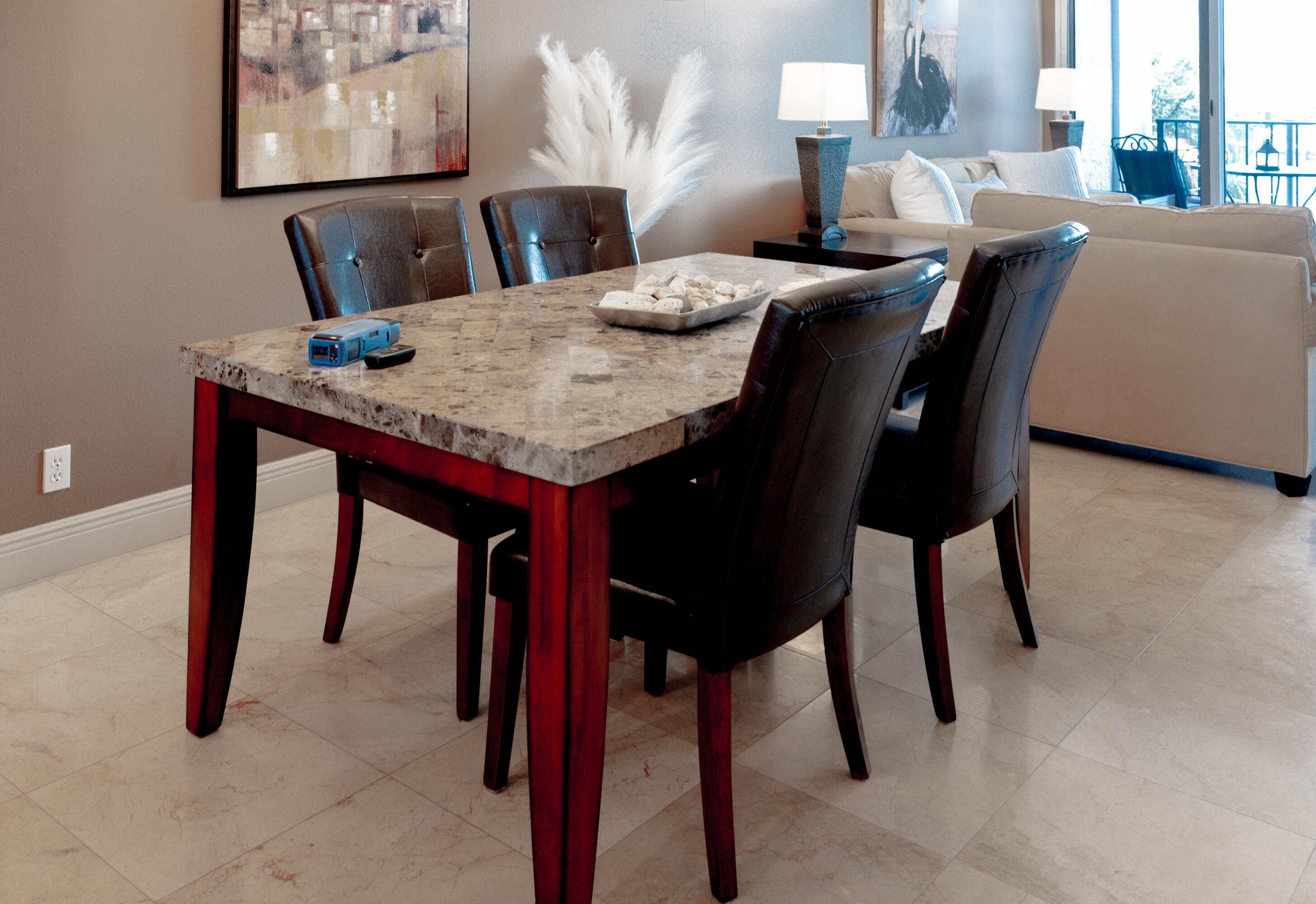 521 North Riverside Drive, Unit 208 Pompano Beach, FL 33062 - Photo 21 of 50 Saturnia Travertine flooring