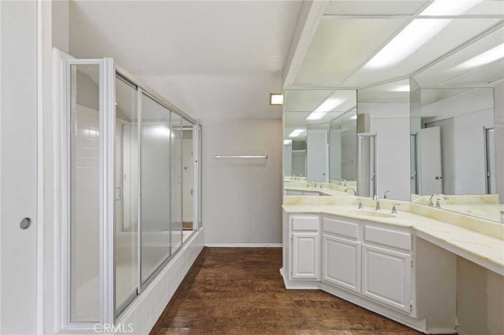 1420 Timberlane Drive Riverside, CA 92506 - Photo 43 of 61 a bathroom with a double vanity sink mirror and double