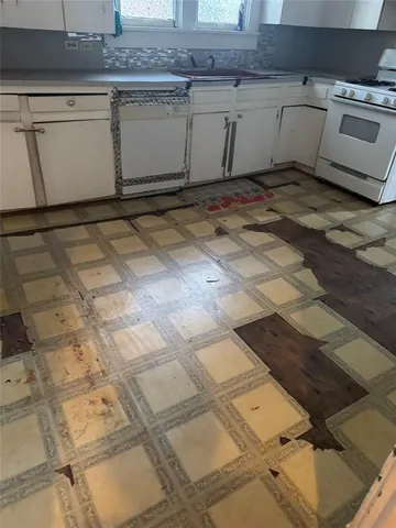 a view of a kitchen counter space