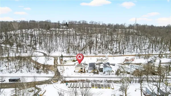 a view of a lake with a mountain