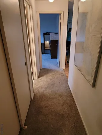 a room with a bed