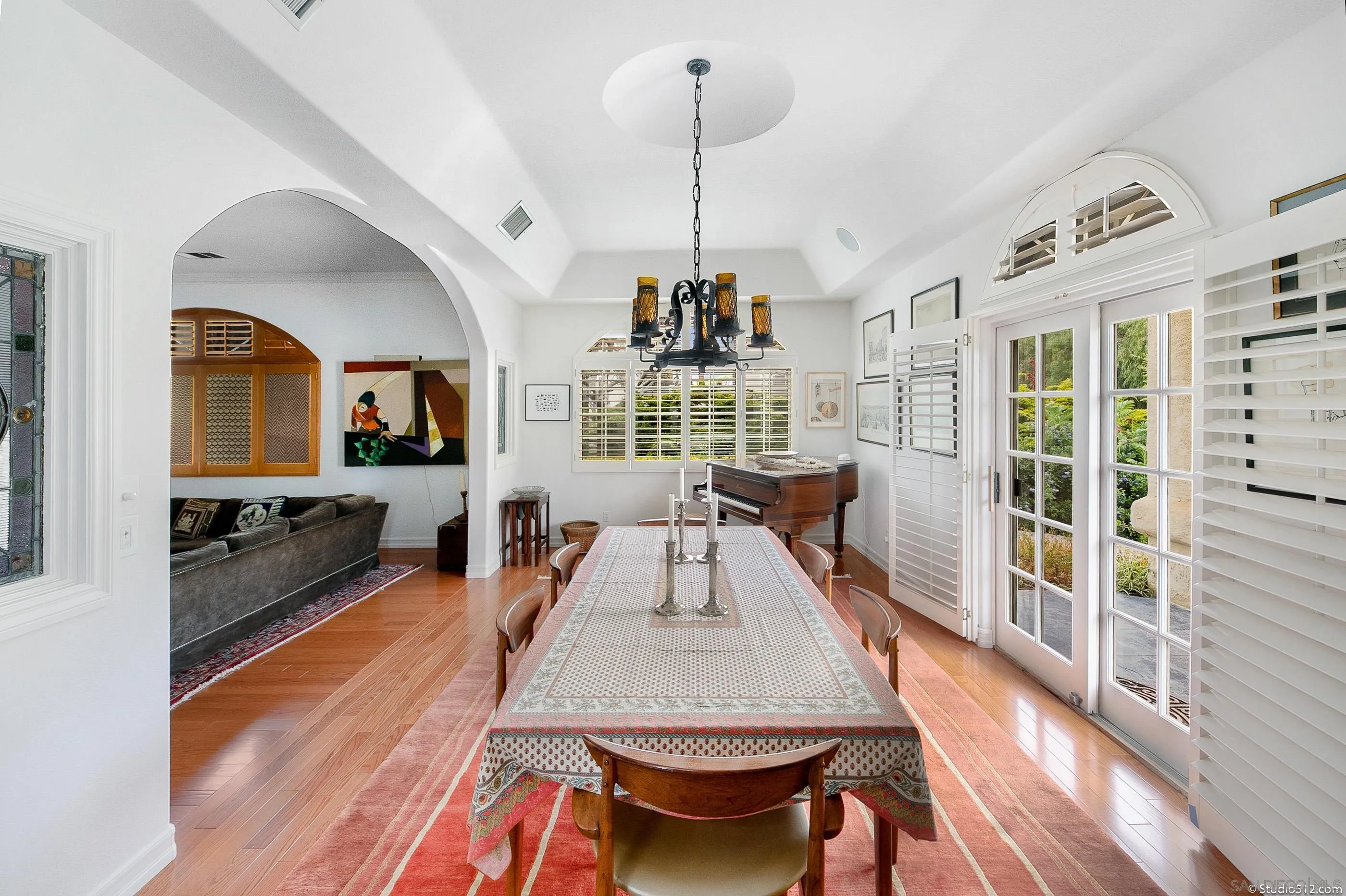 28398 Alamar Road Valley Center, CA 92082 - Photo 7 of 41 a view of a dining room with furniture window and wooden floor