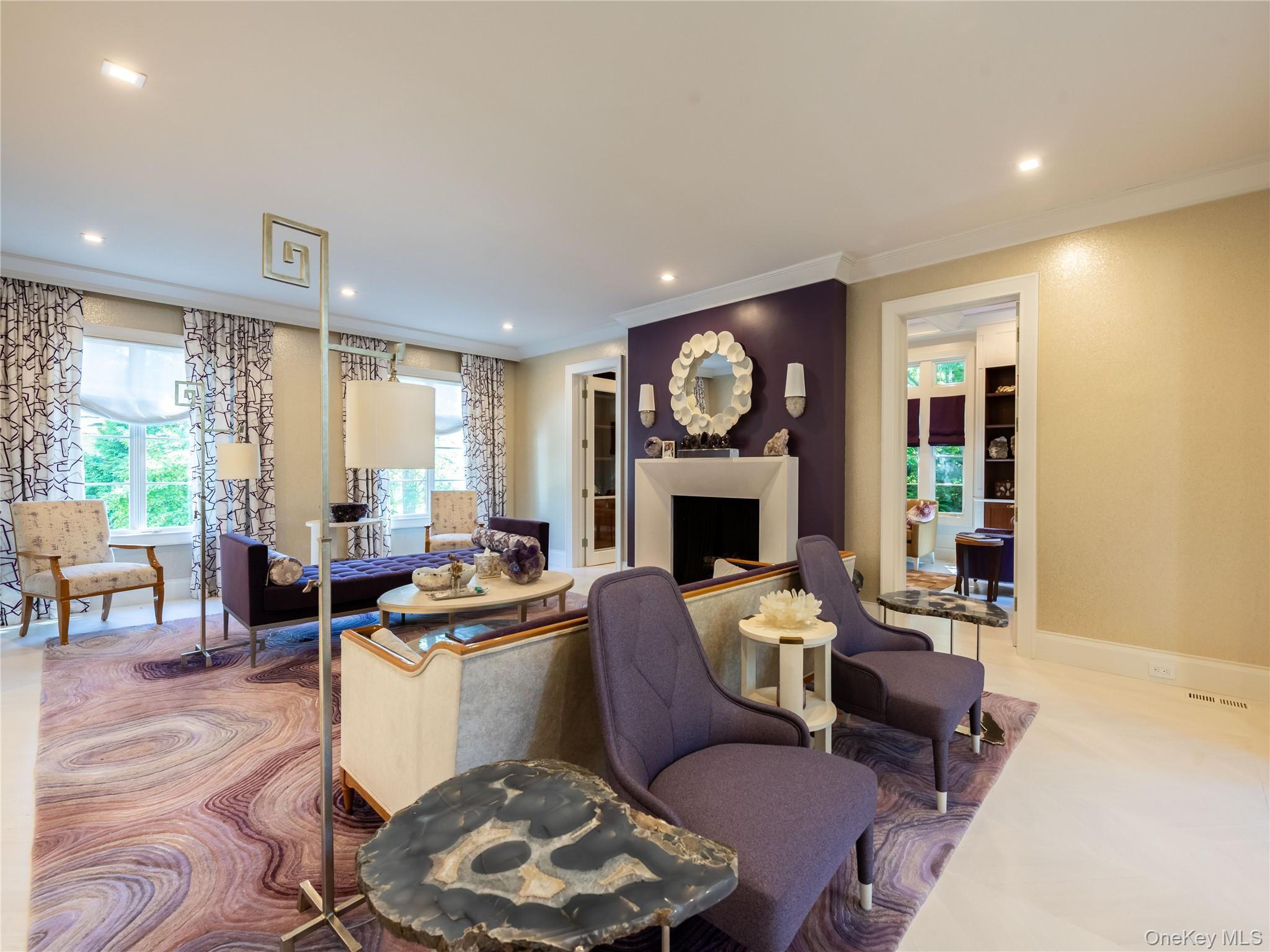 16 Ridge Drive East Great Neck, NY 11021 - Photo 16 of 50 Living Room With Fireplace