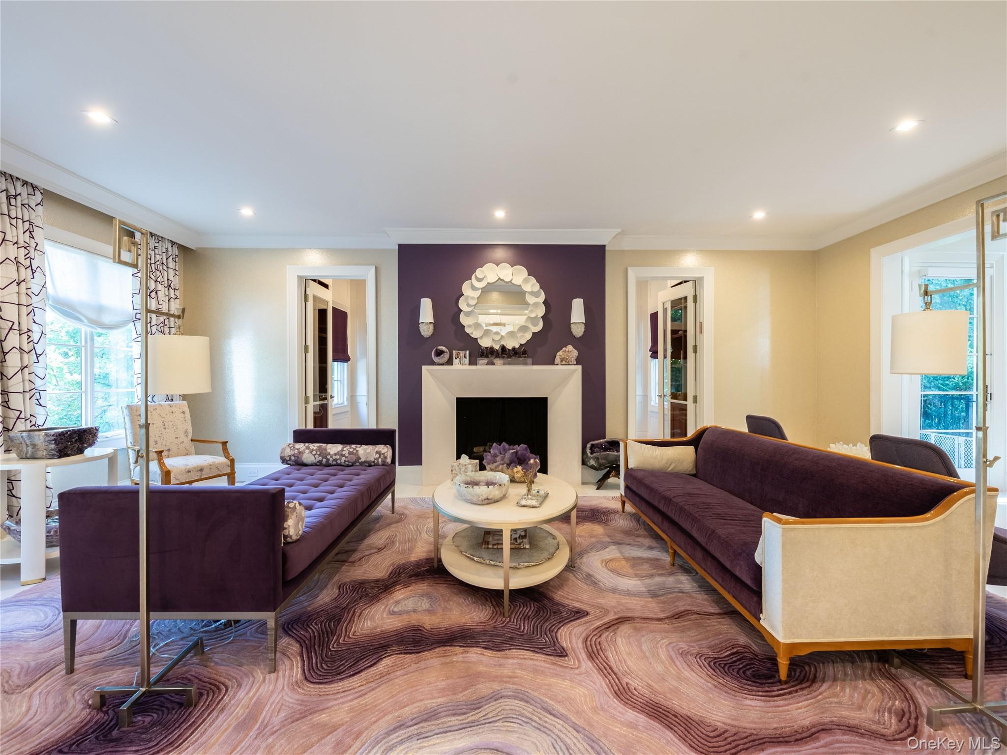16 Ridge Drive East Great Neck, NY 11021 - Photo 5 of 50 Living Room With Fireplace