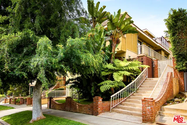 a view of an outdoor space with a street view