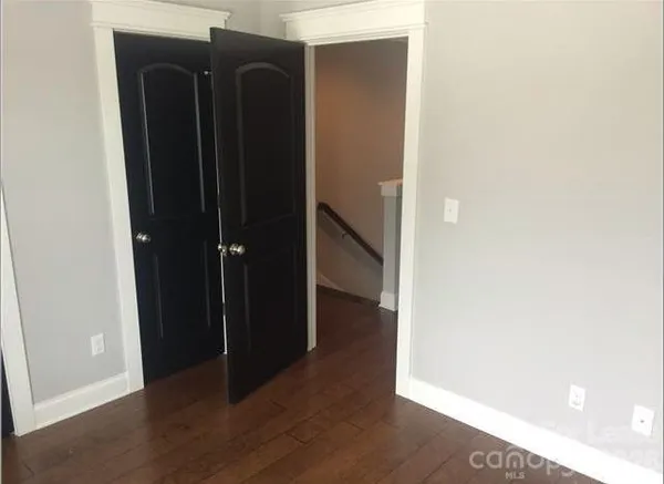 an entryway with a hallway