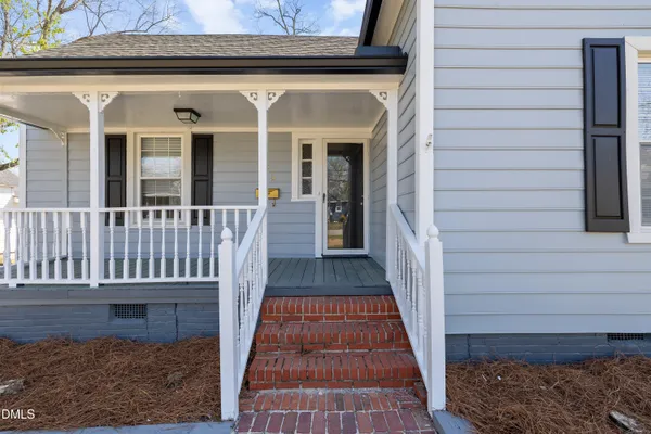 a view of a house with wooden floor