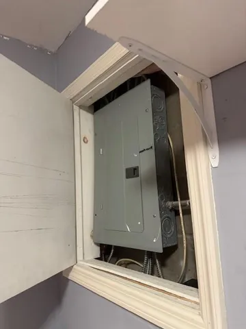 a view of a door of the house