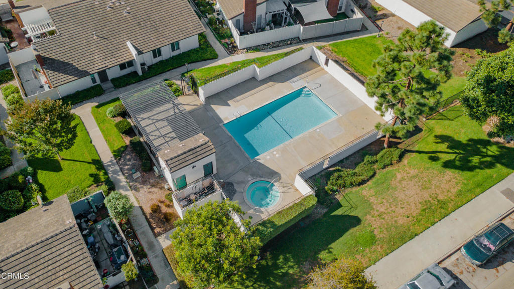 5290 Shiloh Way Ventura, CA 93003 - Photo 20 of 22 an aerial view of a house with a garden