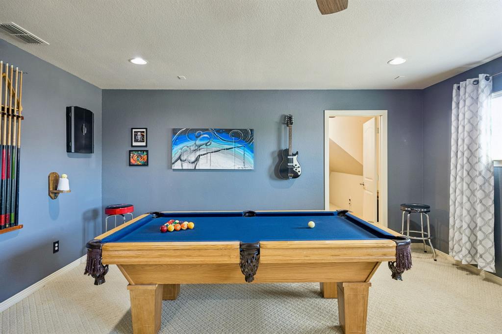 1520 Snider Court Lucas, TX 75002 - Photo 32 of 40 Game room is large enough to house a pool table and TV room.