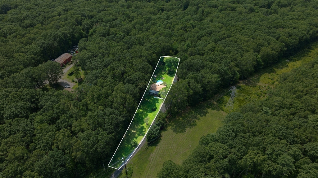 150 Osborne Road Ware, MA 01082 - Photo 35 of 38 an aerial view of residential houses with outdoor space and trees