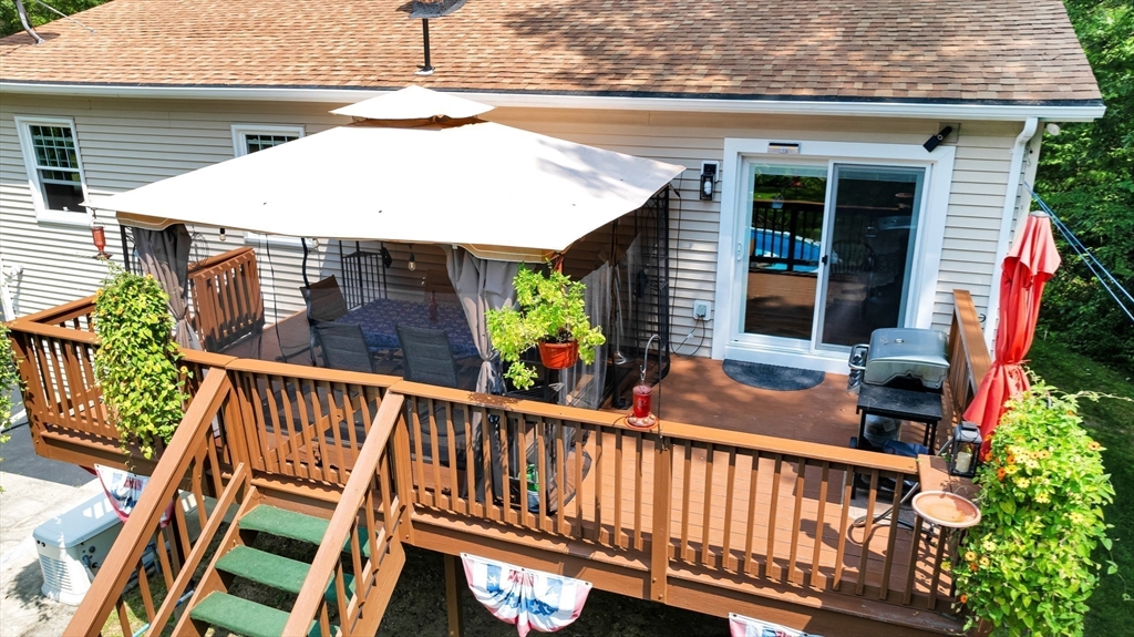 150 Osborne Road Ware, MA 01082 - Photo 9 of 38 a view of a balcony with two chairs and a deck