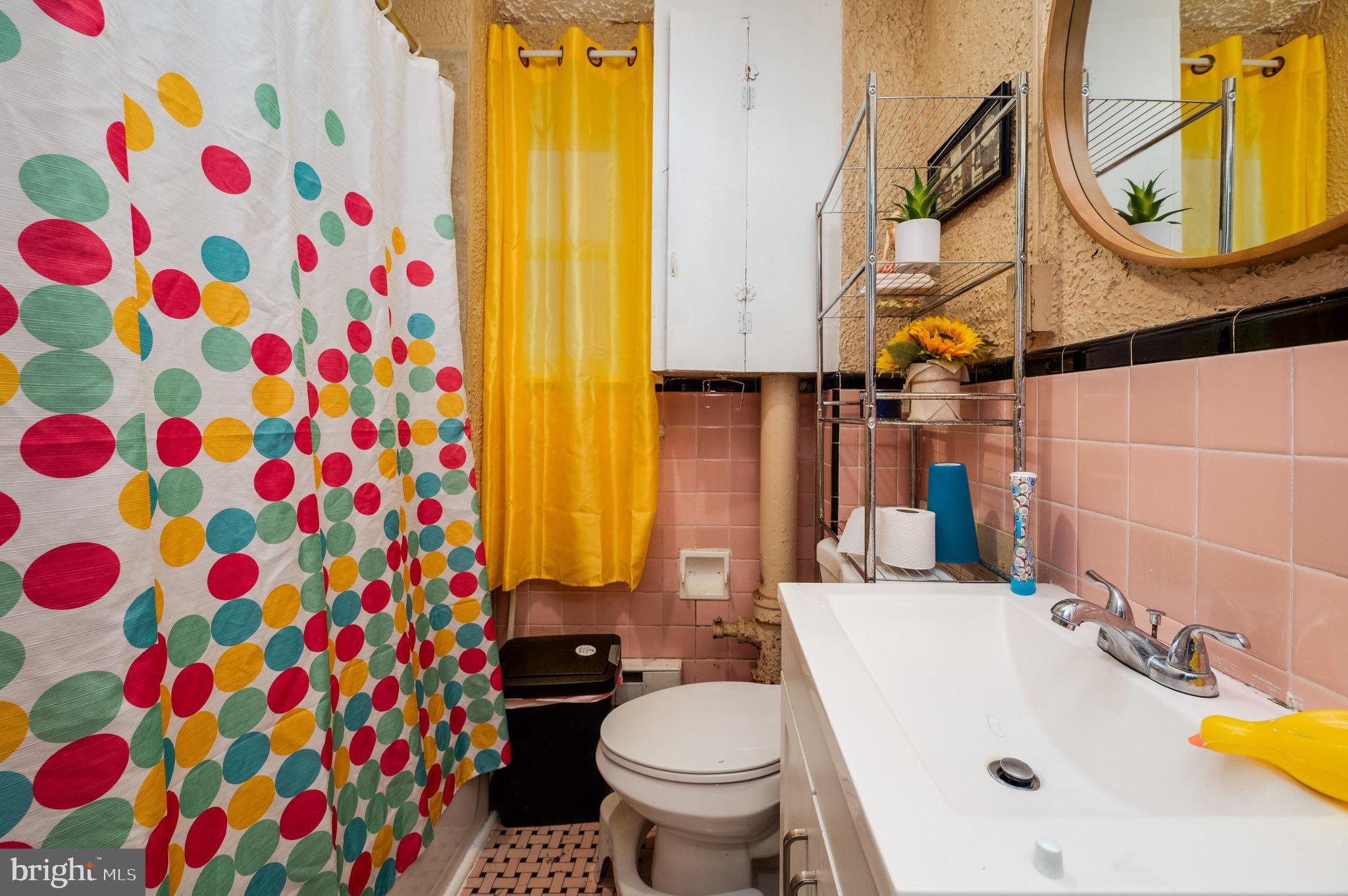 419 North 2nd Street Reading, PA 19601 - Photo 31 of 34 a bathroom with a sink toilet and a mirror
