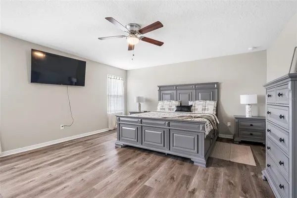 a view of living room with furniture and flat screen tv