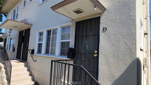 a view of a balcony of a house