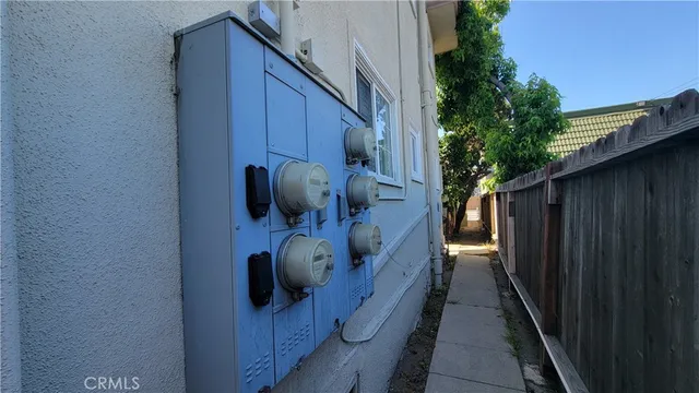 an aerial view of multiple houses with outdoor space