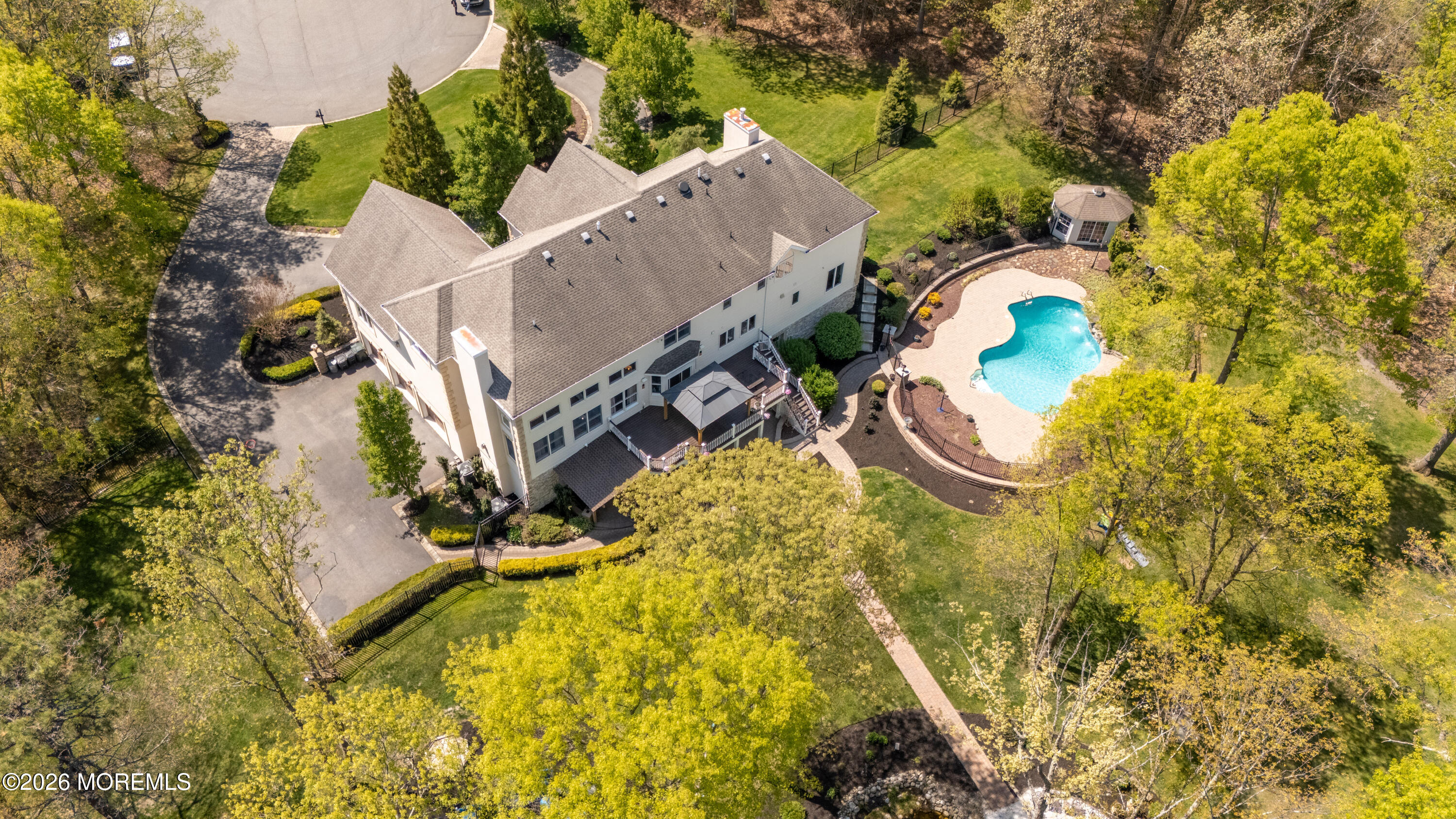 60 Partners Lane Freehold, NJ 07728 - Photo 51 of 56 view of a house with swimming pool and sitting area
