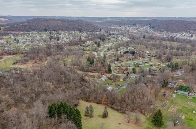 a view of city and mountain