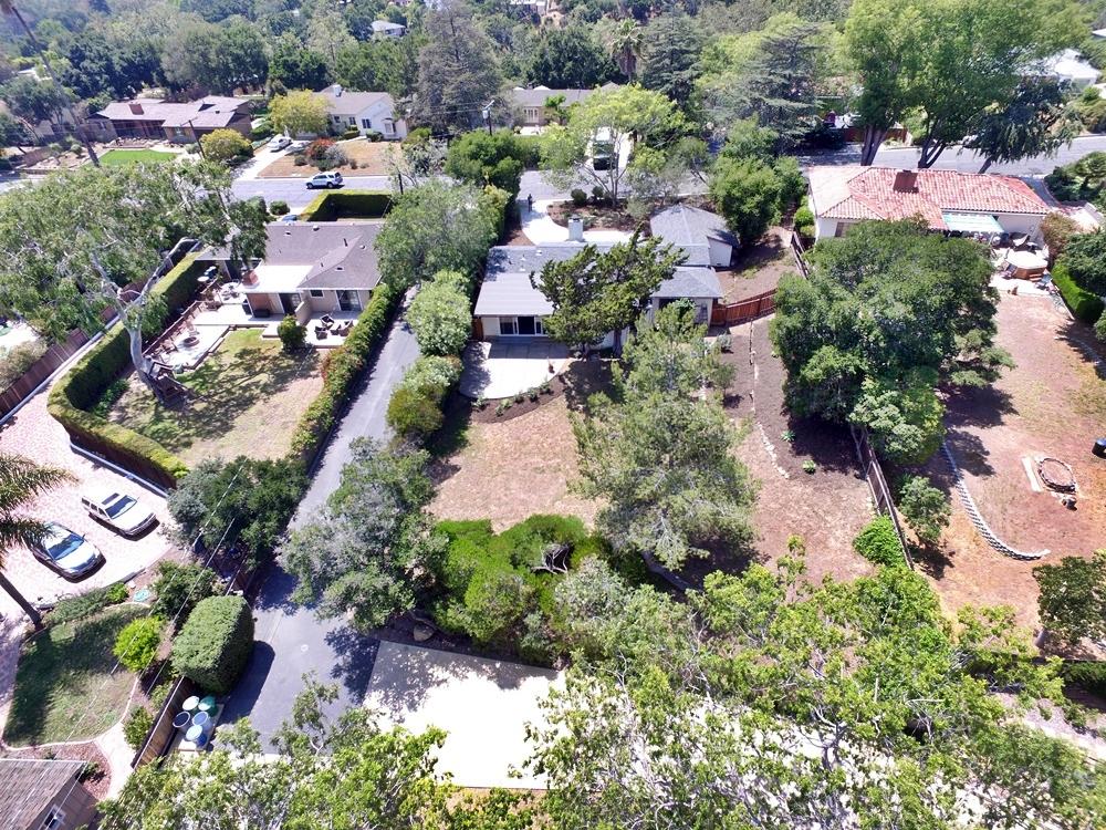 710 San Roque Road Santa Barbara, CA 93105 - Photo 5 of 30 Drone of Back Yard