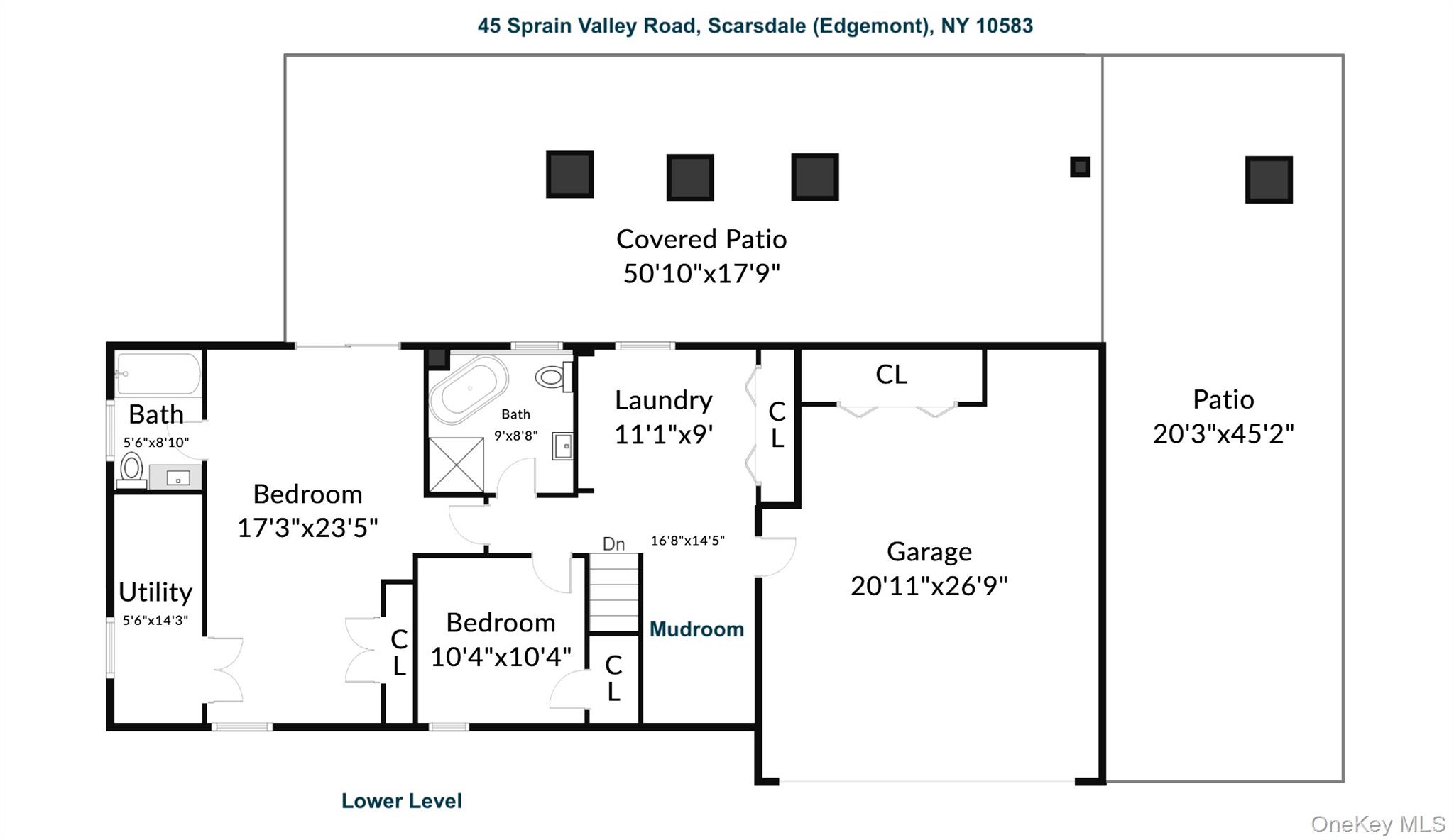 45 Sprain Valley Road Scarsdale, NY 10583 - Photo 26 of 26 Lower level floor plan.