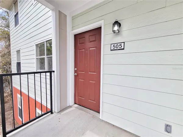 a view of front door