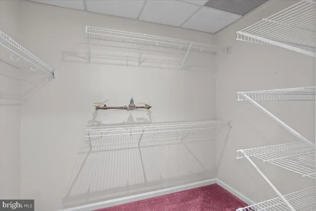 a close up view of racks on the wall