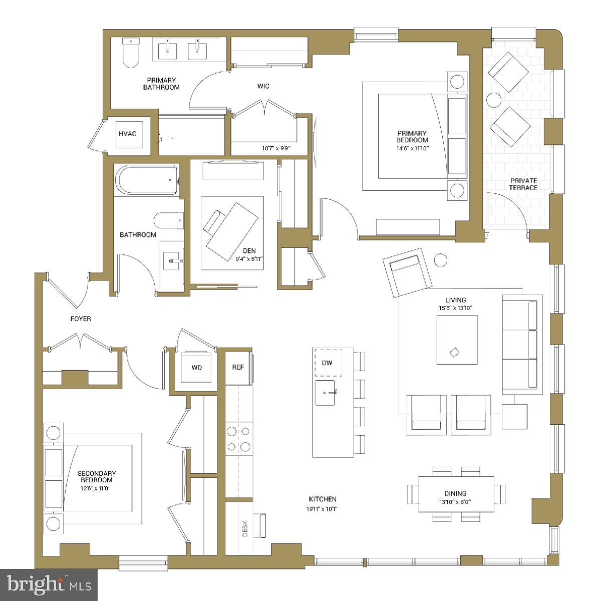 950 3rd Street Northwest, Unit PH1306 Washington, DC 20001 - Photo 2 of 37 a picture of a wall