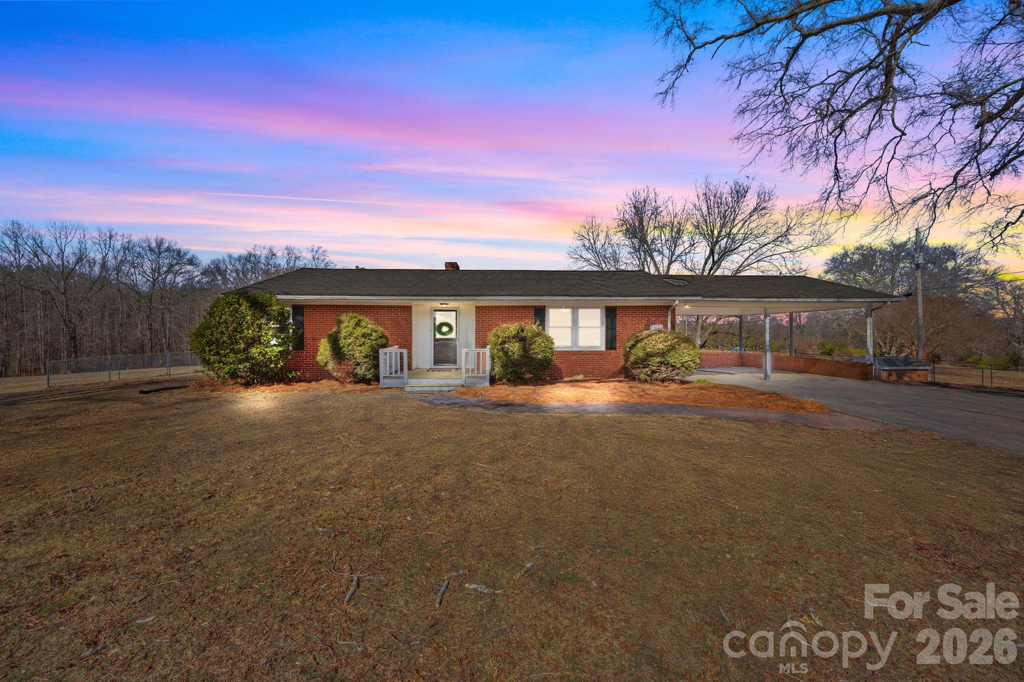 front view of a house with a street