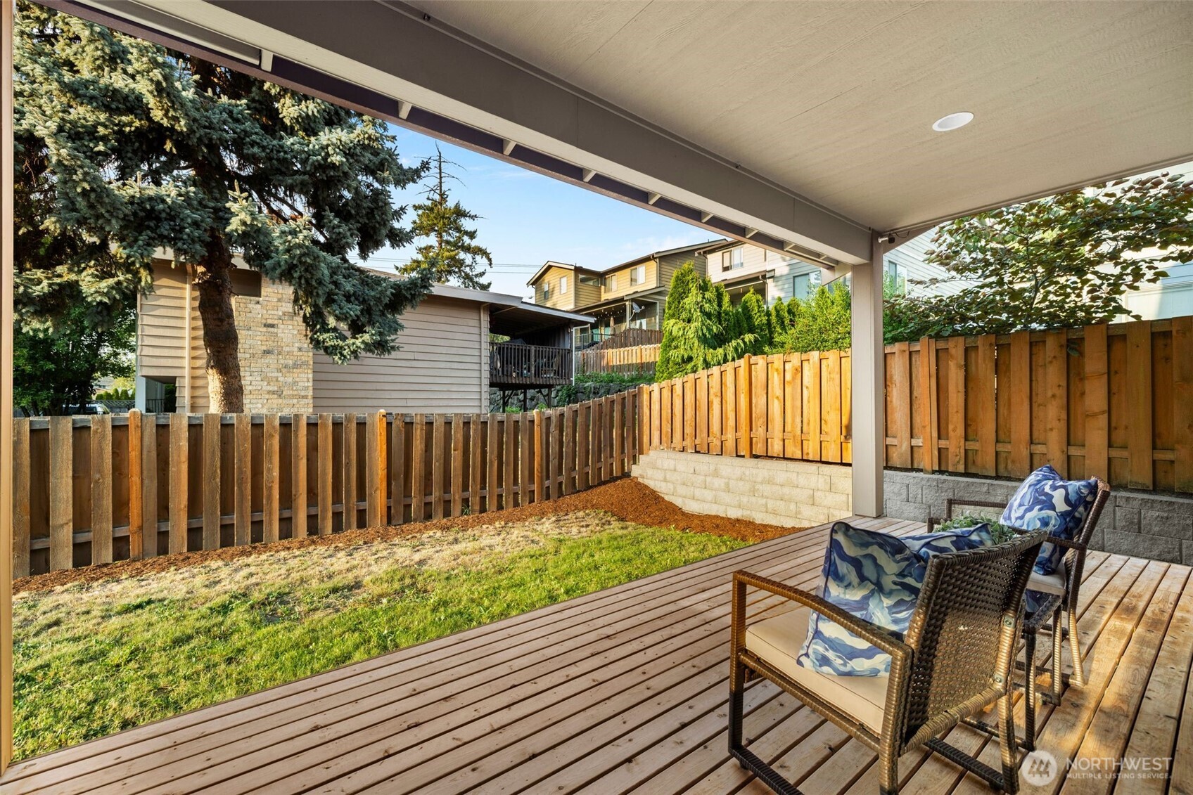 19225 97th Avenue South Renton, WA 98055 - Photo 32 of 39 a view of backyard with a patio and outdoor seating